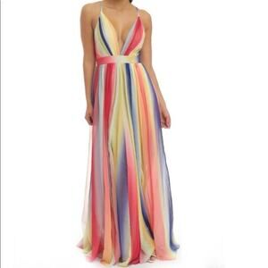 Luxxel Colorful Formal Maxi Dress